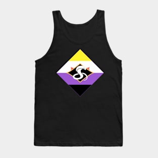 Red Team Nonbinary Flag Tank Top